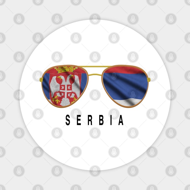 Serbia Sunglasses, Serbia Flag, Serbia gift ,   Serbian , Magnet by JayD World